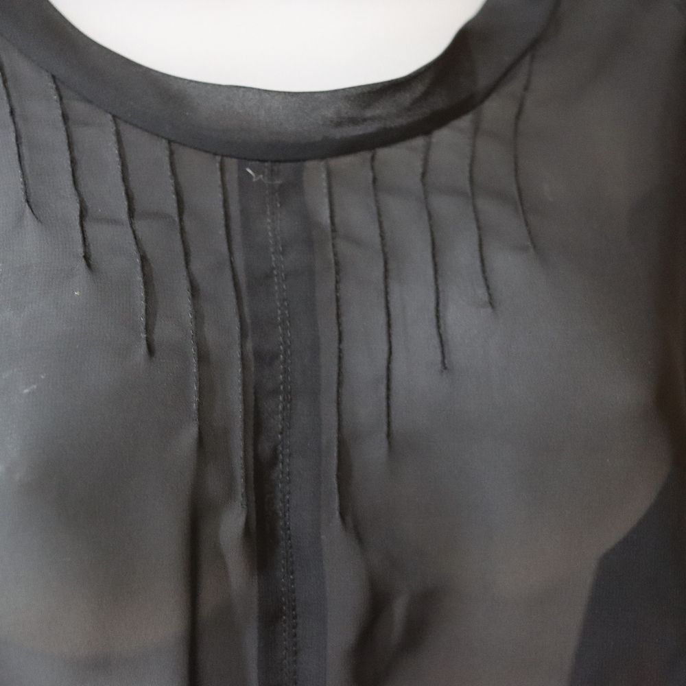 Herchcovitch Alexandre Black Cropped Sheer Top Medium - Picture 4 of 9